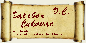 Dalibor Cukavac vizit kartica